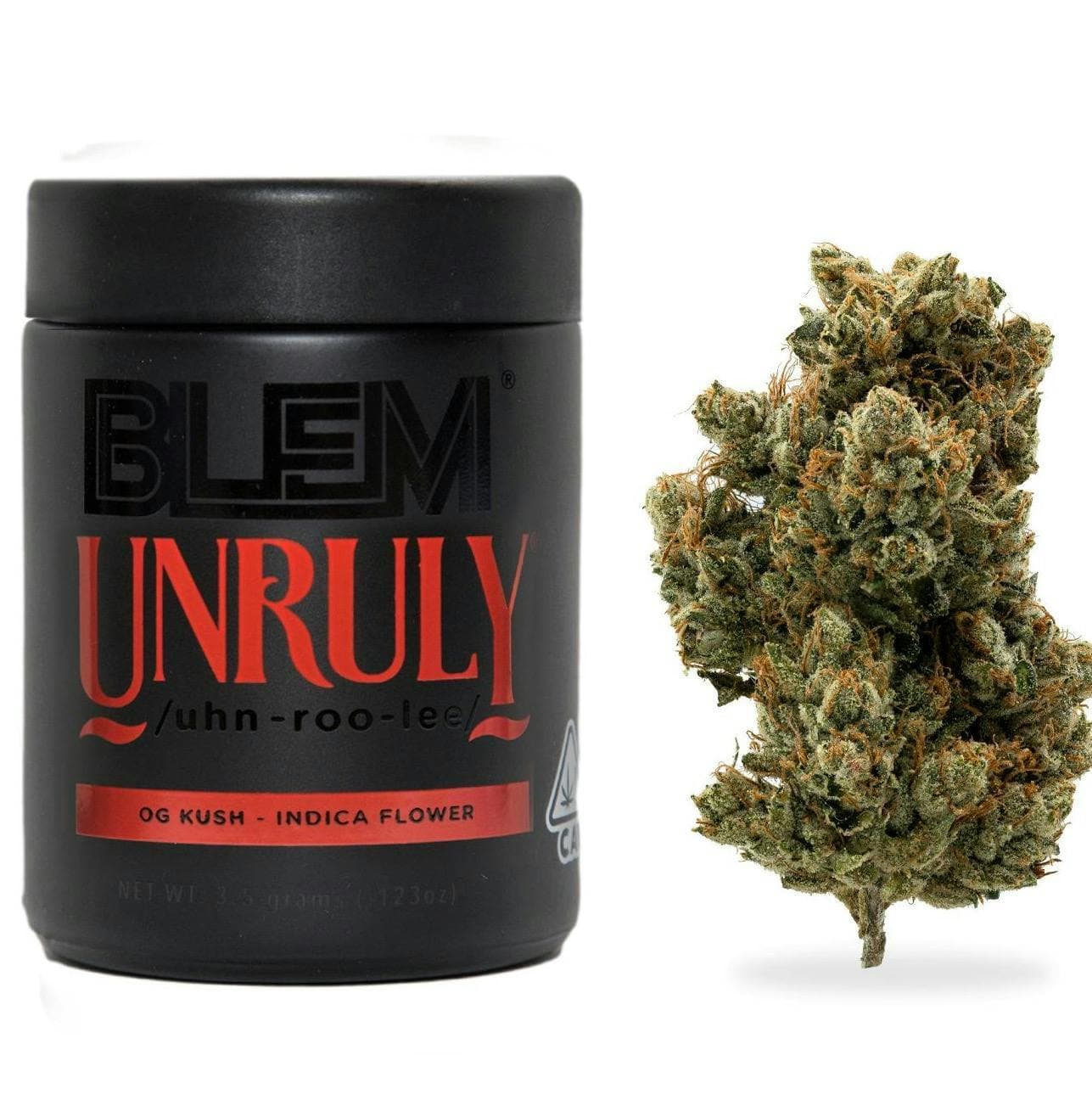 flower produced by Blem Unruly x OG Kush